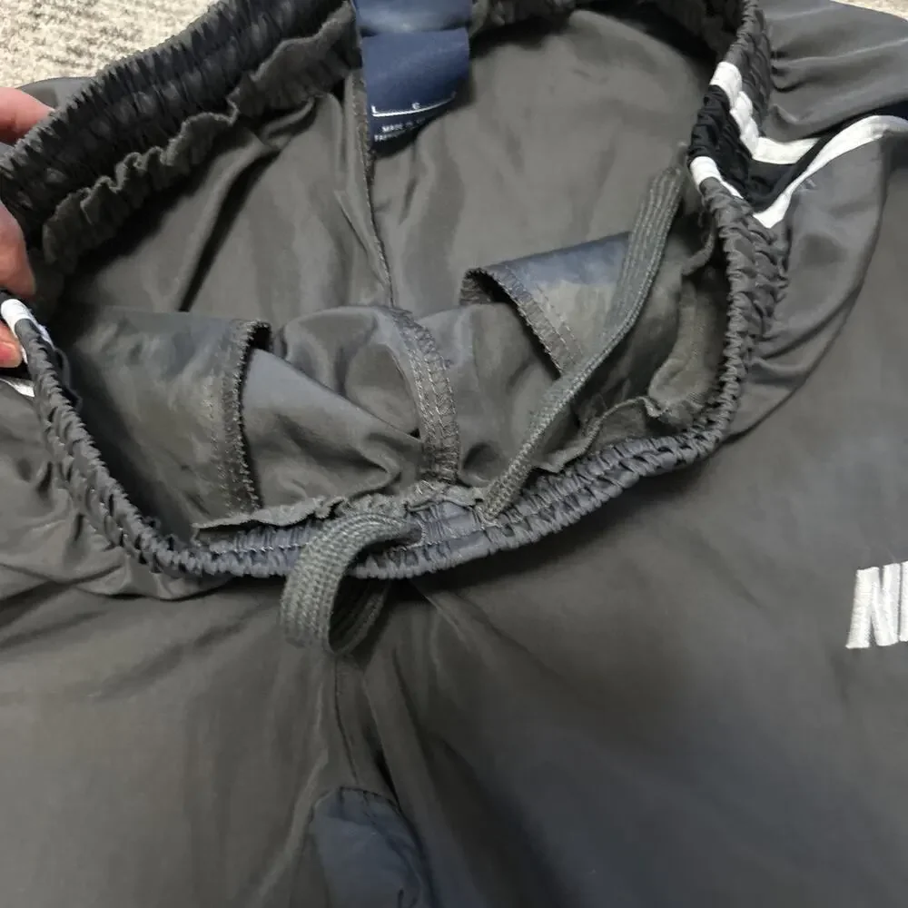 Y2K Nike Sweat Pants Joggers Windbreakers Kids Large Grey
